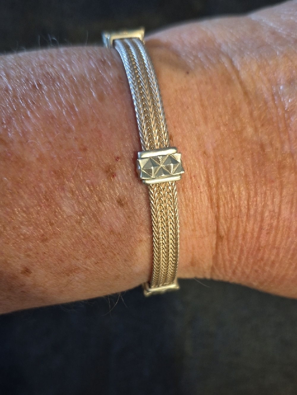 925 Sterling Silver Multi-Strand Mesh Bracelet